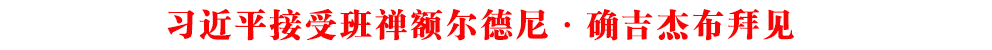 習近平接受班禪額爾德尼·確吉杰布拜見