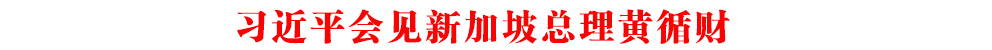 習(xí)近平會(huì)見新加坡總理黃循財(cái)
